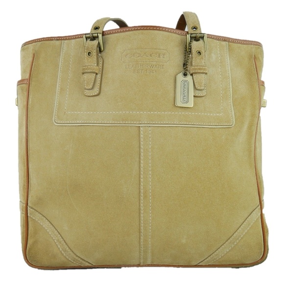 Coach Handbags - Coach Authentic Genuine Leatherware Suede Leather